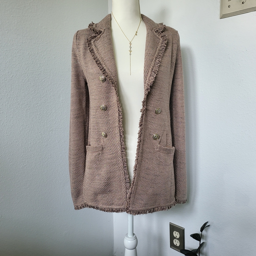 Chico's Women's Fringed Blazer Jacket